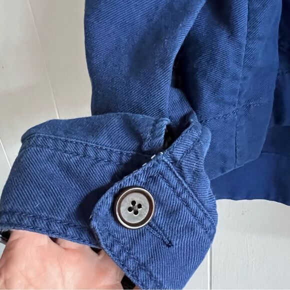 Kate Spade New York Womens Blue Broome Street Surplus Cotton Linen Jacket - Picture 7 of 12